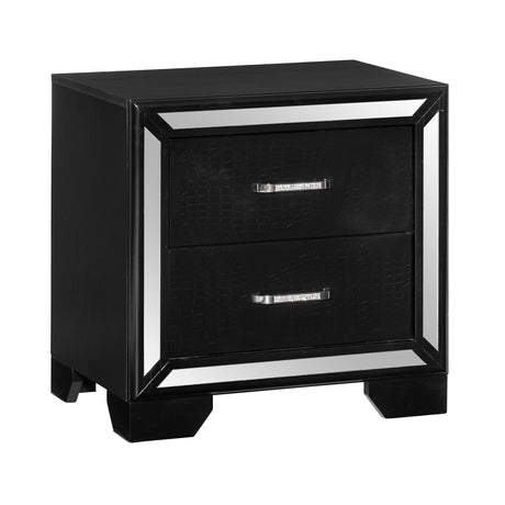 Aveline Black Nightstand from Homelegance - Luna Furniture