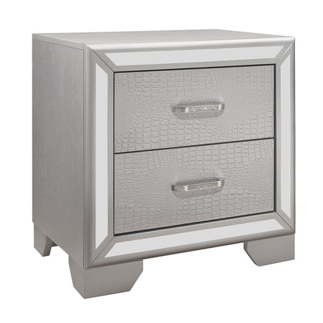 Aveline Silver Nightstand from Homelegance - Luna Furniture
