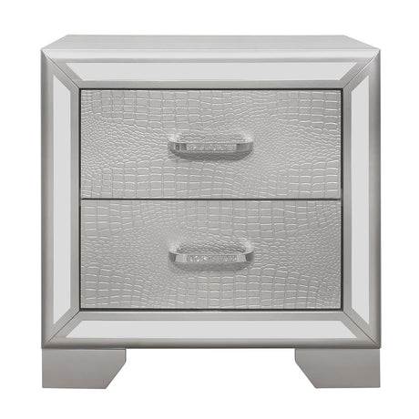 Aveline Silver Nightstand from Homelegance - Luna Furniture