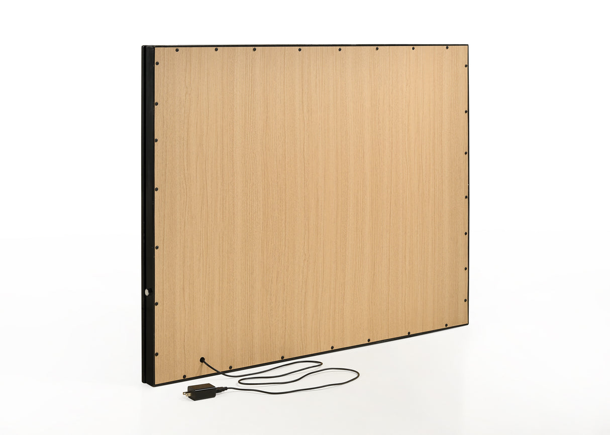 Avery Black Makeup Vanity Set with Lighted Mirror from Crown Mark - Luna Furniture