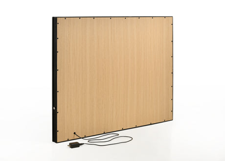 Avery Black Makeup Vanity Set with Lighted Mirror from Crown Mark - Luna Furniture