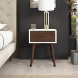 Avery Mid-Century Modern Solid Wood Night Stand 1 Drawer from Midinmod - Luna Furniture
