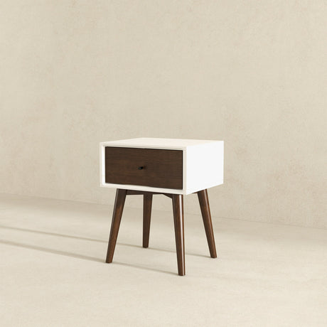 Avery Mid-Century Modern Solid Wood Night Stand 1 Drawer from Midinmod - Luna Furniture