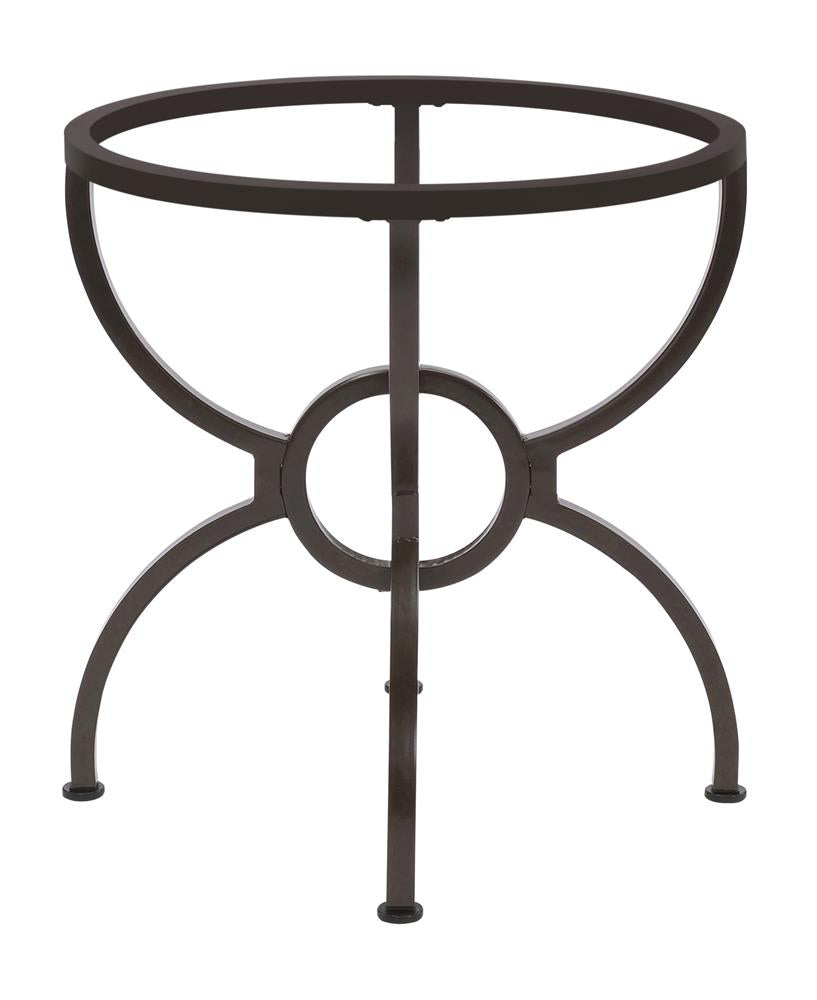 Aviano Gunmetal Dining Table Base from Coaster - Luna Furniture