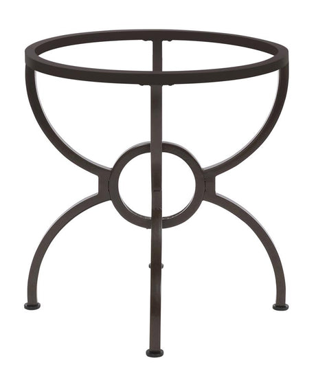 Aviano Gunmetal Dining Table Base from Coaster - Luna Furniture