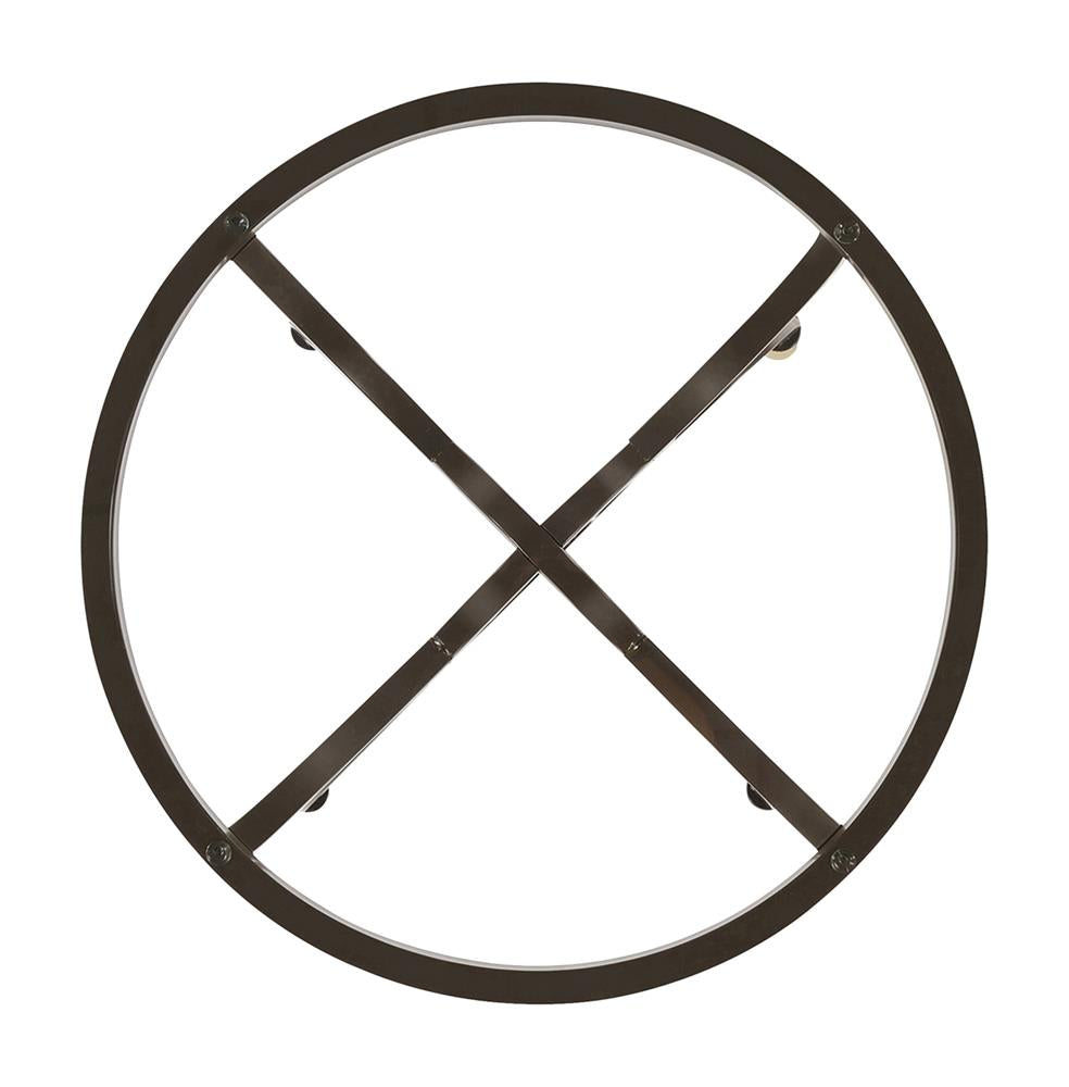 Aviano Gunmetal Dining Table Base from Coaster - Luna Furniture