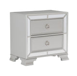 Avondale Silver Mirrored Nightstand from Homelegance - Luna Furniture
