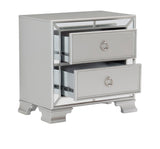 Avondale Silver Mirrored Nightstand from Homelegance - Luna Furniture