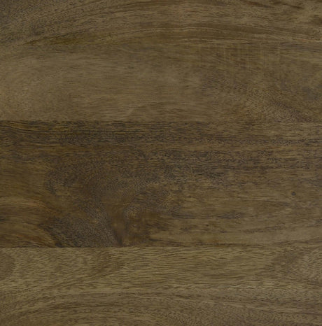 Axel Natural and Gunmetal Round Accent Table with Open Shelf from Coaster - Luna Furniture