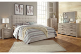 Dolante Beige King Upholstered Bed -  - Luna Furniture
