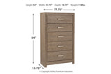 Culverbach Gray Chest of Drawers from Ashley - Luna Furniture