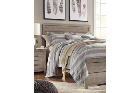 Culverbach Gray King Panel Bed from Ashley - Luna Furniture