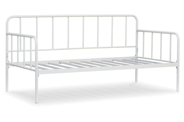 Trentlore White Twin Metal Day Bed with Platform