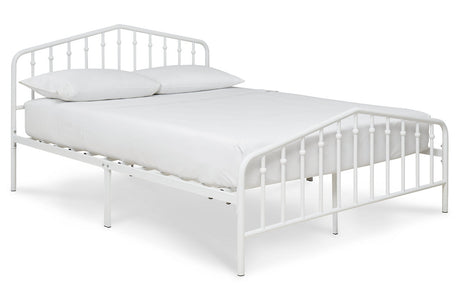 Trentlore White Queen Metal Bed