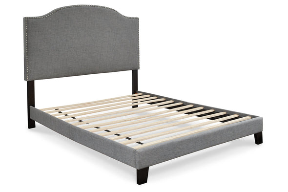 Adelloni Gray King Upholstered Bed
