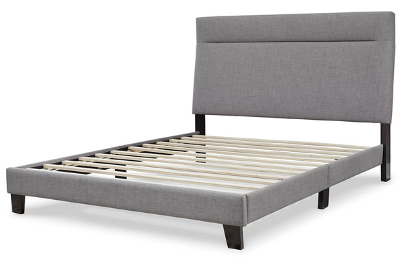 Adelloni Gray Queen Upholstered Bed