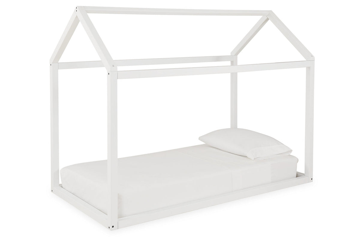 Flannibrook White Twin House Bed Frame -  - Luna Furniture
