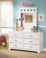Lulu White Bedroom Mirror (Mirror Only) from Ashley - Luna Furniture