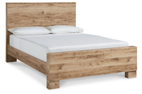 Hyanna Tan King Panel Bed