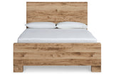 Hyanna Tan Brown King Panel Bed