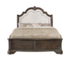 Sheffield Antique Gray King Upholstered Panel Bed