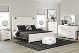 Gerridan White/Gray with Sconces Panel Bedroom Set