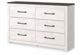 Gerridan White/Gray Dresser from Ashley - Luna Furniture