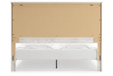 Gerridan White King LED Panel Bed from Ashley - Luna Furniture