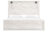 Gerridan White/Gray King Panel Bed
