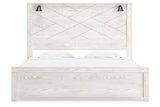 Gerridan White King LED Panel Bed from Ashley - Luna Furniture