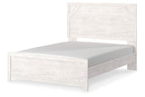 Gerridan White/Gray Queen Panel Bed - Ashley - Luna Furniture