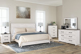 Gerridan White/Gray King Panel Bed -  - Luna Furniture