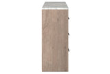 Senniberg Light Brown/White Dresser -  - Luna Furniture