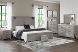 Cottonburg Light Gray/White with Sconces Panel Bedroom Set