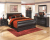 Huey Vineyard Black Sleigh Bedroom Set - Luna Furniture