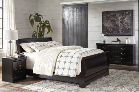 Huey Vineyard Black Youth Sleigh Bedroom Set from Ashley - Luna Furniture