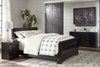 Huey Vineyard Black Sleigh Bedroom Set - Luna Furniture