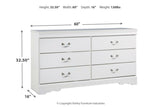 Anarasia White Dresser -  - Luna Furniture