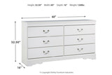 Anarasia White Dresser from Ashley - Luna Furniture