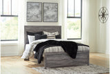 Bronyan Dark Gray Queen Panel Bed from Ashley - Luna Furniture