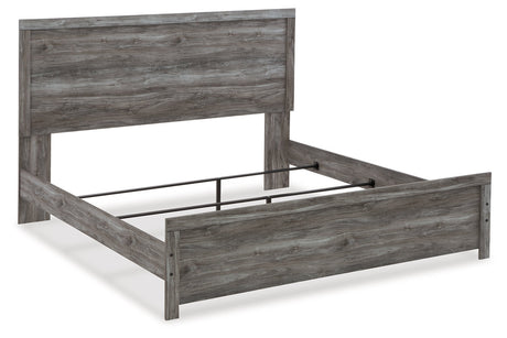 Bronyan Dark Gray King Panel Bed from Ashley - Luna Furniture