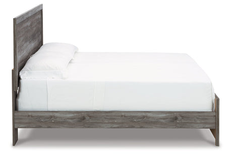 Bronyan Dark Gray King Panel Bed from Ashley - Luna Furniture