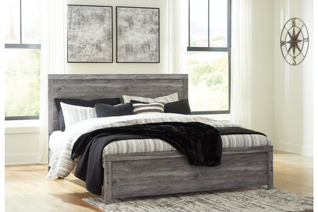 Bronyan Dark Gray King Panel Bed from Ashley - Luna Furniture