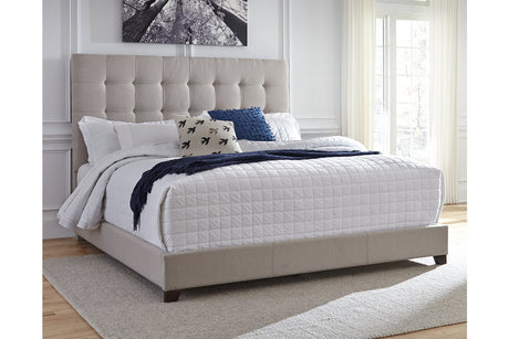 Dolante Beige Queen Upholstered Bed -  - Luna Furniture