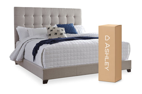 Dolante Beige Queen Upholstered Bed from Ashley - Luna Furniture