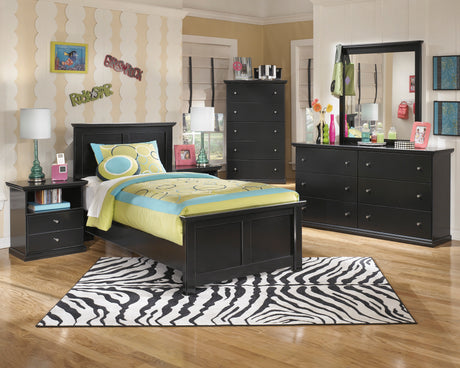 Maribel Black Youth Panel Bedroom Set - Luna Furniture
