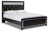 Kaydell Black Queen Upholstered Panel Bed from Ashley - Luna Furniture