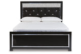 Kaydell Black Queen Upholstered Panel Bed from Ashley - Luna Furniture