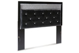 Kaydell Black Queen Upholstered Panel Headboard from Ashley - Luna Furniture