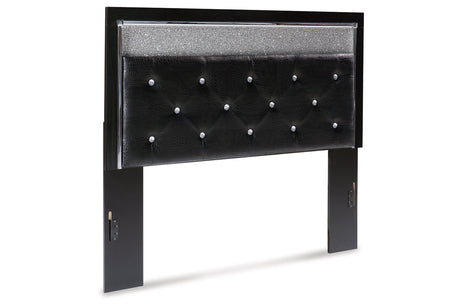 Kaydell Black Queen Upholstered Panel Headboard from Ashley - Luna Furniture
